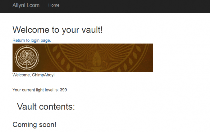 Welcome to your vault - yet to be finished.